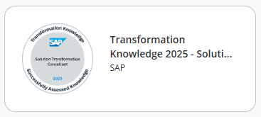 SAP Transformation Knowledge